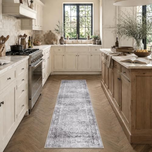 HelloTree 2x6 Vintage Washable Kitchen Runner Rug, Non-Slip Floor Mat