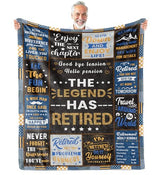 Retirement Gifts for Men, Retirement Gifts, Retired Gift for Man, Coworker Leaving Farewell Going Away Gift for Coworkers Friends, Best Gift for Retired Man 2026 Blanket 60"X 50"