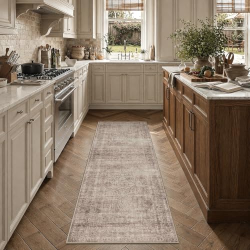 HelloTree 2x6 Vintage Washable Kitchen Runner Rug, Non-Slip Floor Mat