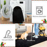 Przemy Washable Black Rugs for Bedroom Living Room, 4x6 Feet Super Soft Memory Foam Rug, Modern Indoor Carpet for Kids Boys Girls Room Dorm Bedside Nursery Decor Mat
