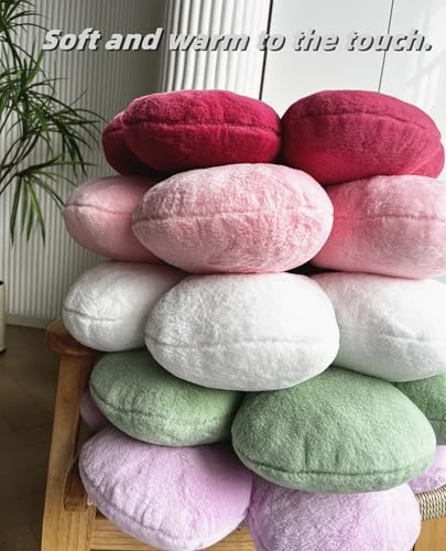 Pink Flower Pillow，Flower Shaped Throw Pillow 15.7In Daisy Pillow Cushion Cute Flower Seating Cushion Home Decorative Pillows for Sofa Couch Bed