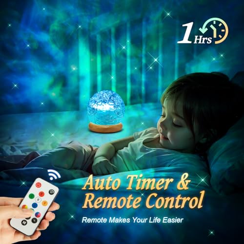 Mubarek Ambient Lighting, 216 Modes Mood Lighting, 3-in-1 Sunset Lamp & Ocean Lamp & Northern Lights Projector with Remote,Led Lights for Bedroom, Room Lights for Bedroom Decor, Girl Gift