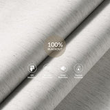 Boolegon Cordless Blackout Roller Shades for Windows, Free-Stop Linen Shades with Valance, Thermal Insulated Fabric, UV Protection Roller Blinds for Home, Office (Beige, 15" W x 48" H)