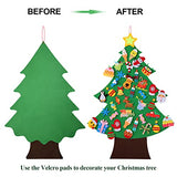 Felt Christmas Tree - 3.5 FT Wall Felt Christmas Tree for Kids with 40 Pcs Ornaments, DIY Xmas Gifts for Christmas Decorations