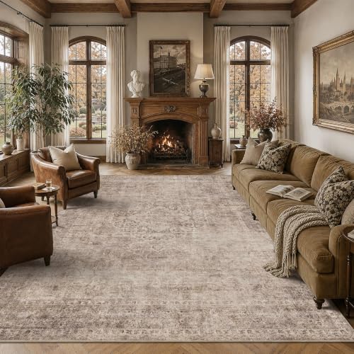 HelloTree 8x10 Vintage Washable Living Room Area Rug