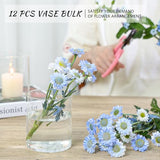 SUPMIND 12Pcs Glass Cylinder Vase for Centerpieces 5 Inch Clear Flower Vases Bulk, Glass Hurricane Candle Holder Small Floral Vases for Table, Floating Candle Vase for Wedding Home Décor