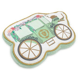 Hallmark Bridgerton Shaped Throw Pillow (Green Carriage) Gift for Birthdays, Easter, Mother's Day