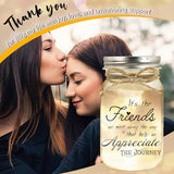 Birthday Gifts for Women Friendship, Mason Jar Night Lights for Friend, Thankgiving Gifts for Women, Suitable for Home Office Table Stands