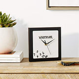 Enesco Our Name is Mud Whatever Scrambled Numbers Always Late Battery-Operated Wall Clock, 7.5 Inch