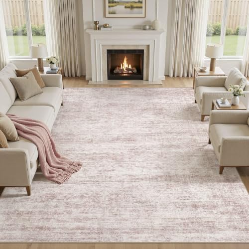 8x10 Area Rugs Abstract Distressed Washable Large Living Room Rug