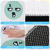 3.3x4ft Calming Corner Classroom Rug Educational Sensory Emotion Feelings Carpet Reading Corner Items Rug Soft Fluffy Mental Health Rugs Washable Non Slip Carpet Floor Mat for Playroom School Nursery