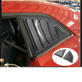 2015-2022 Fit for Dodge Challenger Rear Louver Window Side Shutter Cover Trim Car Sticker Vent Scoop Exterior Decoration Body Kit(Gloss Black)