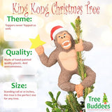 Tree Buddees King Kong Climbing The Tree Funny Christmas Tree Topper - Large 10"