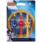 Sonic The Hedgehog Cake Candles | 6 Birthday Cake Candles Featuring Sonic, Knuckles, & Tails, for Sonic Party
