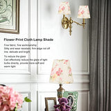 Floral Lampshade, Table Lamp Shade Clip On Lamp Shade Cloth Chandelier Floor Lamp Colorful Lamp Shade for Home