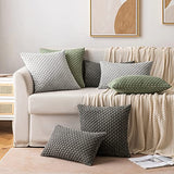MIULEE Lumbar Decorative Throw Pillow Covers 12x20 Dark Grey Corduroy