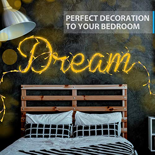 Ariceleo USB LED Fairy String Light, 1 Pack Copper Wire Fairy Lights for Indoor, Bedroom Festival Christmas Wedding Party Patio Decorative Window with USB Interface (16ft./5M,Warm White)
