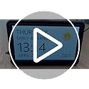 Clock with Day and Date for Elderly, 7" Large Display Digital Calendar Day Clock with 20 Custom Alarms and Medicine Reminders, Dimmable Dementia Alzheimers Clocks for Seniors, Black (Ac Powered)