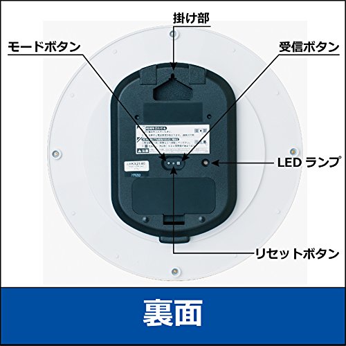 Seiko Clock KX214C Wall Clock, Radio, Analog, Cream, Glossy, Product Size: 12.8 x 12.8 x 1.8 inches (32.7 x 32.7 x 4.6 cm)