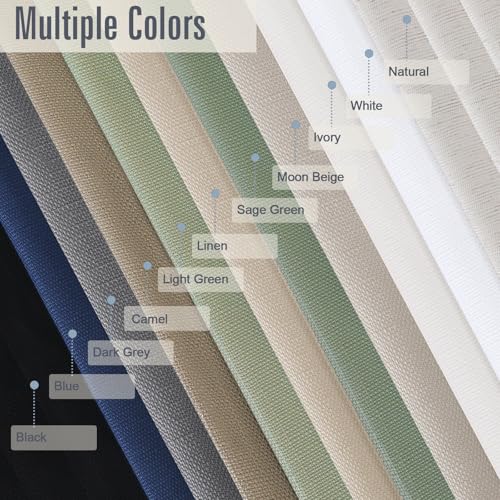White Kitchen Curtains Tier 36 Inch Length 2 Panels, Faux Linen Textured Light Filtering Short Curtains Drapes for Bathroom Basement Half Window, Rod Pocket Design, White, Each 30Wx36L Inch
