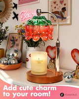 Strawberry Candle Warmer Lamp with Timer & Dimmable Brightness, House Warming Gift New Home, Candle Warming Gift for Mothers Day, Birthday Gifts for Women Mom,Flameless Wax Melt Warmer for Jar Candles