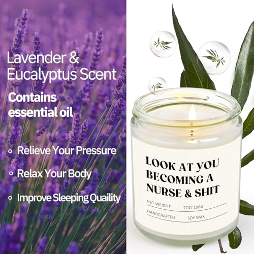 Craftique Nurse Gifts for Women Men- Funny Nurse Candle- Cool Appreciation/Graduation/Birthday/LPN RN Gifts for Nurses, Nursing Student Gift, Nursing School, Future/New Grad, Nurses Week/Day Gift