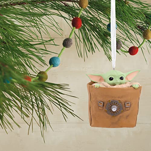 Hallmark Star Wars: The Mandalorian Grogu in Bag Christmas Ornament, May The 4th