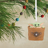 Hallmark Star Wars: The Mandalorian Grogu in Bag Christmas Ornament, May The 4th