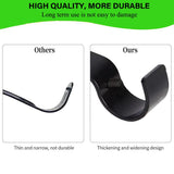 Premium Curtain Rod Brackets - 2 Pack Adjustable Wall Mounts, Curtain Rod Holders for 1 Inch Rod (Black)