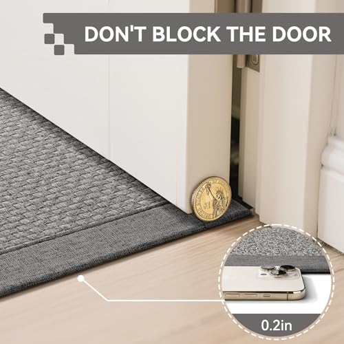 Indoor Entryway Area Rug Front DoorMat Non Slip Absorbent Grey 2'x3'