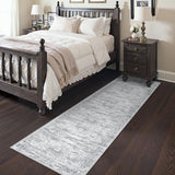 2x8 Runner Rug Non Slip,Washable Hallway Runner Rug,Grey