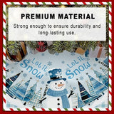 Snowman Christmas Tree Skirt 36 Inch - Snowman Tree Skirts Christmas Trees Decorations Indoor Winter Xmas Decorations for Home Party Holiday Decor