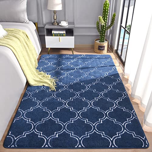 4x6 Shag Geometric Modern Area Rug for Bedroom Living Room