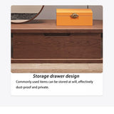 Full Length Mirror, Solid Wood Hanger Floor Hanger Home Bedroom Cabinet Hanger Hanger Integrated Entrance Living Room Clothes Hanger with Mirror, Bedroom Furniture (Color : 80)