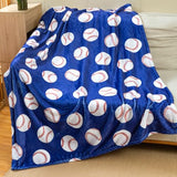Sviuse Baseball Blanket Blue Soft Blanket for Boys Teenagers Men Twin Size | Baseball Lover Gifts, Baseball Blanket for Adults Teens Kids, Sport Theme, All Season Use, Couch, Bed & Sofa, Home Decor