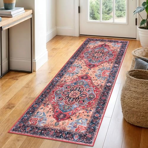 2x6 Washable Runner Rug, Non Slip Soft Area Rug for Hallway Kitchen