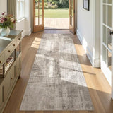 3x8 Washable Runner Rug for Hallway Abstract Soft Carpet Runner