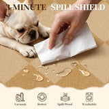 Checkered 2x8 Hallway Runner Rug Non Slip , Diamond Beige