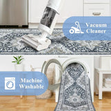Washable Kitchen Runner Rugs Set of 3 with Non Slip Rubber Backing