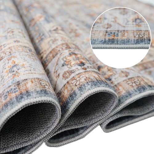 Washable Hallway Runner Rug 3x12: Non Slip Runner Rugs with Rubber Backing
