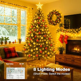 16FT 50 LED Fairy Lights Battery Operated with Timer, 8 Modes USB Mini Twinkle Light, Small String Lights for Tree Wreath Vase Bedroom DIY Holiday Wedding Decorations-Warm White