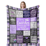 Farewell Gifts for Coworkers, Co Worker Leaving Job Gifts for Women, Goodbye/Going Away Gifts for Colleagues, Appreciation/Thank You Gifts for Coworker, New Beginnings Gifts Blanket 60”x50”