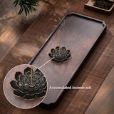 Incense Burner, Incense Holder for Sticks, Brass Lotus Incense Base with Removable Ash Catcher for Home Decor, Meditation, Yoga and Divination