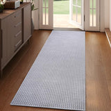 Hallway Runner Rug Woven Washable Long Kitchen Runner Gray 2x5 ft