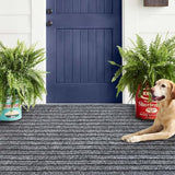 Outdoor/Indoor 2ft x 6ft Runner Rug, Hallway Custom Sizes Non-Slip Rubber Backing Area Runner Rugs Waterproof Carpet Rugs for Kitchen Entryway Balcony Garage Stair Laundry