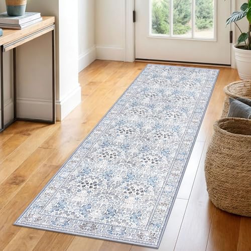 2x6 Washable Runner Rug, Non Slip Soft Area Rug for Hallway Kitchen