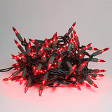 Ultra-Bright Connectable RED Christmas Light Set 100 Count 19.6Feet Incandescent Bulb Mini String Light for Indoor Outdoor Christmas Tree Garland Wedding Garden Holiday Party Festival Decor