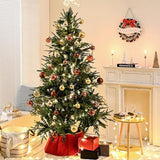 AOMOONOA Brown Glass Christmas Ball Ornaments for Tree, 2.36” Christmas Hanging Ornaments Set of 12 Xmas Baubles for Holiday Party Xmas Tree Decorations Gifts