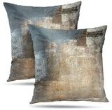Throw Pillow Covers for Couch, 18x18 Inch, Set of 2, Beige Grey