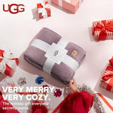 UGG Coco Queen Bed Blanket, Warm Fleece Blanket, 90" x 92", Purple (Shadow)